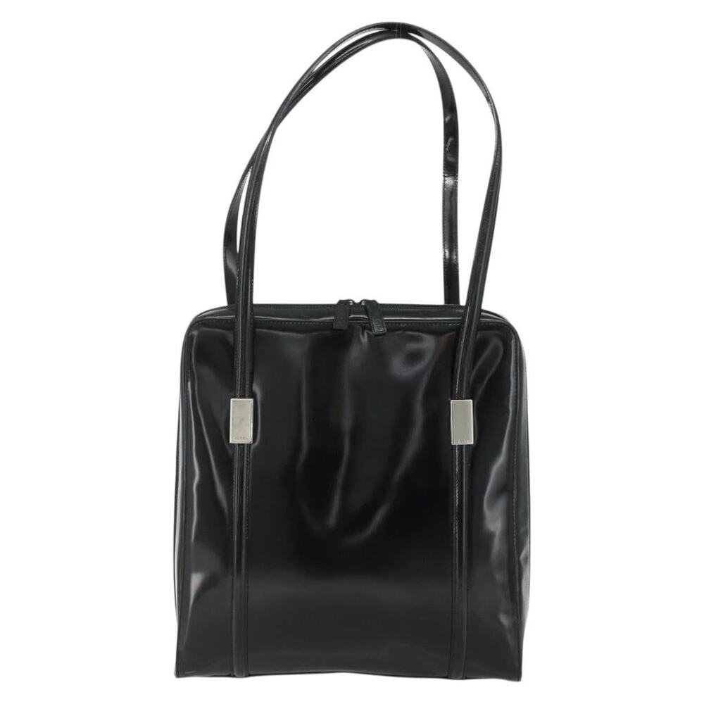 Gucci Patent Leather Tote Bag Black